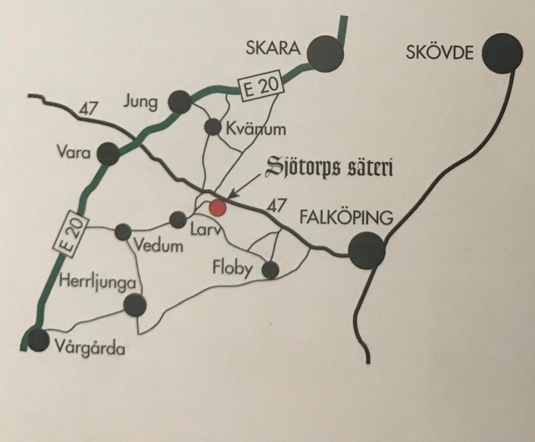Sjoetorps Saeteris Bed & Breakfast Flygeln Larv Kültér fotó